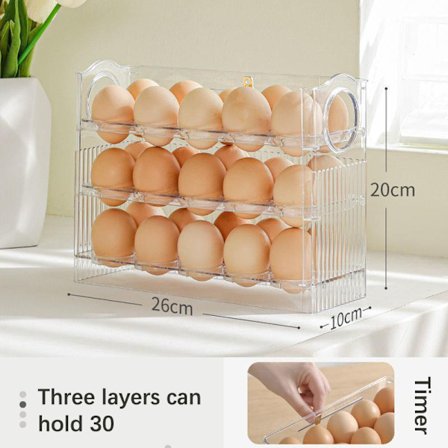 Auto Flip Egg Organizer