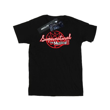 Supernatural Dam/Kvinnor The Musical Bomull Boyfriend T-Shirt