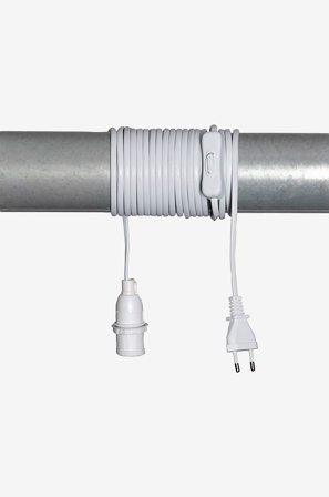 Star Trading - Kabel för julstjärnor 5m med strömbrytare - Vit - Tillbehör - Från Homeroom