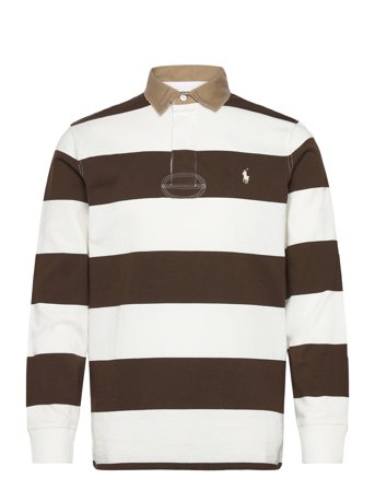 Polo Ralph Lauren Classic Fit Khaki-Collar Rugby Shirt - Brown - XS