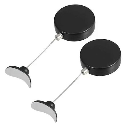 Automatisk Teleskopisk Spiral Sikkerhedskabellås, 2 stk. Bærbare Rejselåse, Sikkerhed Tyverisikring