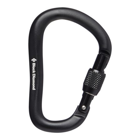 Black Diamond RockLock Screwgate Carabiner Mountaineering equipment Black OneSize