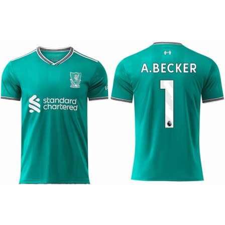 25-26 Liverpool Football Club Udebane NR. 1 A.BECKER Træningsuniform Fodbold T-shirt S-2XL