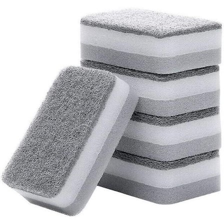 Magiske svampe rengøringssvamp - 5 pakke svampeskum puder, multifunktionelle husholdningsrengøring køkkensvamp til møbler, badeværelse, badekar, vask,