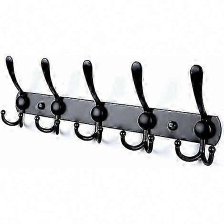 Vægmonteret knagerække i rustfrit stål - Kraftig badeværelseskrog til ophængning af tøj og tilbehør—max