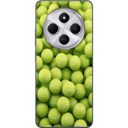 Kompatibel Mobilcover til Xiaomi Xiaomi Redmi 14C Mønster af grønne tennisbolde i høj detalje, sporty motiv med gentagende tekstur og stærke farve