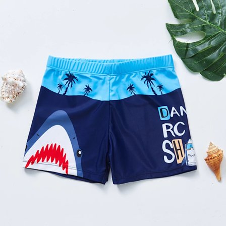 Drenge badebukser Badetøj 2-9 år Børn Hajbukser Strandtøj Haj Shark
