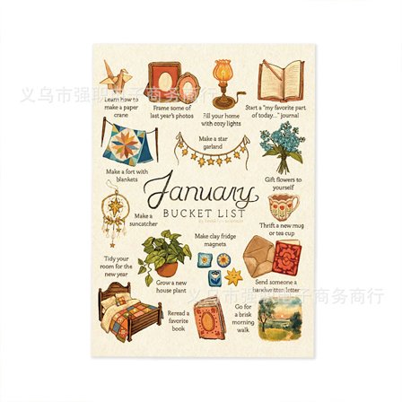 FORHÅNDSBESTILLING 2026 Bucket List-kalender Ønskeliste-kalender for 2026