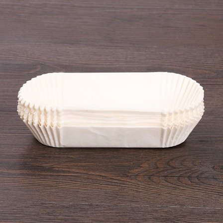 50 stk. bagepapirforede lige brødform bagepapir liners brødformforede hvide