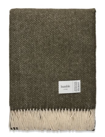 humble LIVING Wool Blanket Humble Living - Khaki green - 140X200CM