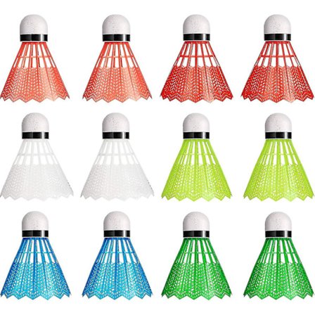 Nylon Badminton Federblle Bunte Plastik Birdies Badmintonblle Sportträning Badmintonblle Fr Inomhus Utomhus Sport