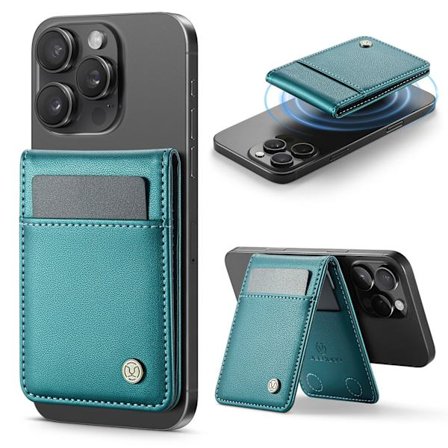 iPhone 17/16/15/14/13 telefoncover med Magsafe kortholder, J06 Grøn