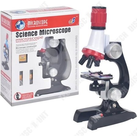 TD Simulering Mikroskopiska Leksaker Justerbar brännvidd Lins Ljuskälla Justering