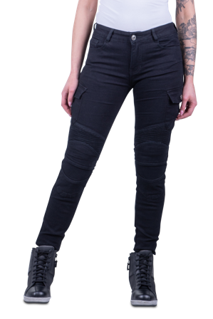 Motorbroek Dames Course Wasteland Aramide-Versterkte Slim Fit Zwart W28 x L34