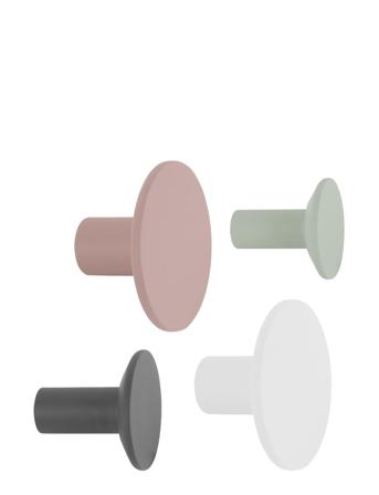Hook Set Elegant Earth Polyresin Round Home Storage Hooks & Knobs Multi/mönstrad Present Time