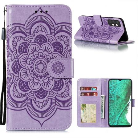 Samsung Galaxy A32 5g - Mandala Flower Fodral - Lila Purple Lila