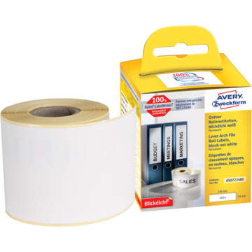 Etikett Hvit Dymo 190x59 mm