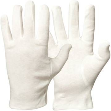 Bomullshanske Bleket Hvit