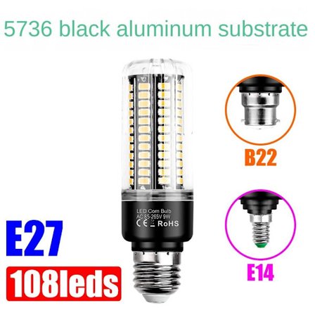 LED majslampor majslampa E27-9W-VITT LJUS E27-9W-VITT