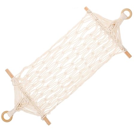 Hengende Frukthekse Under Skap Frukt Grønnsakskurv Makrame Banankurv for Kjøkken