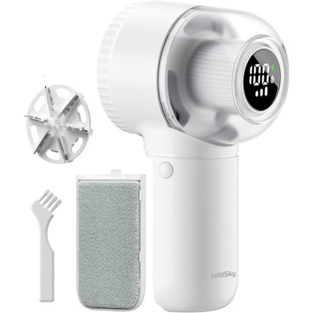 2-i-1 Genopladelig Fusselbørste 3 Hastigheder 6 Blade 120 Minutters Batterilevetid Smart Tøjshaver