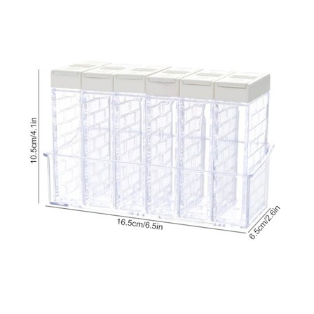 6 kpl/setti Mausteseospullo Laatikko Purkki Mausteiden Säilytysastia Teline Yrtti Maustepurkki