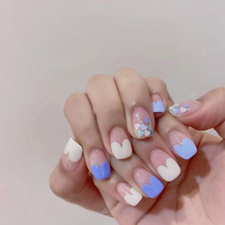 Manikyr Blå Nagellapp 24st