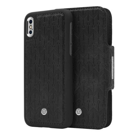 Iphone X/xs Marvêlle Magnetiskt Skal & Plånbok Svart