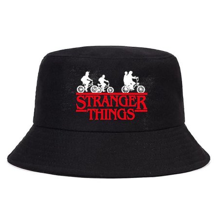 Foldbar Stranger Things Bucket Hat Mænd Bomuld Fiskehat Udendørs Strand Fisker Panama Kvinder Buc