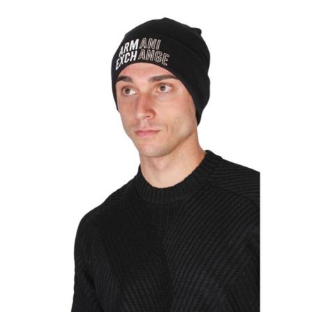 Armani Exchange, Beanies Zwart, Heren, Maat:ONE Size