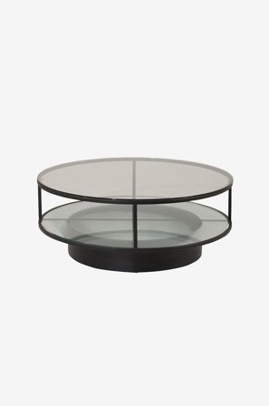 Furniture Fashion - Soffbord Falsterbo, Diameter 100 cm - Transparent - Soffbord - Från Homeroom