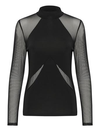 Kbsibella Top Tops Blouses Long-sleeved Black Karen By Simonsen