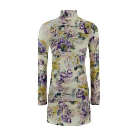 Off White, Flower Dress Beżowy, Kobieta, Rozmiar: S