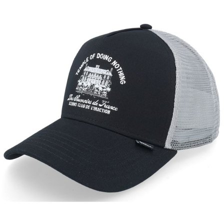 Djinns - Svart trucker Keps - Temple Dnc Black/Grey A-Frame Trucker @ Hatstore