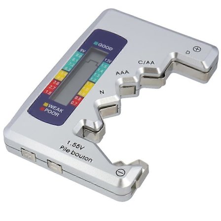 Universell digital batteritester digital batterikontroller bærbar batterikapasitetsdetektor for AA AAA C D N 9V 1.5V knappeceller Mini B