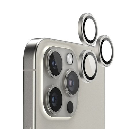 iPhone 16 Pro/16 Pro Max Lins Kameraskydd - Titangrå