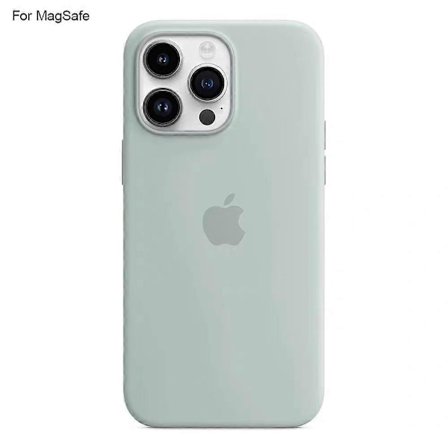 Kompatibel med iPhone 14 Pro Cover Kompatibel med MagSafe Flydende Silikone Telefoncover [Induktions Popover] - Perfet Lysegrøn_tfrf