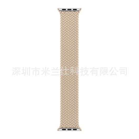 Klockarmband för Apple Watch iWatch 38/40/41/42mm-S10 L storlek handledsomkrets 180-195mm 38 beige
