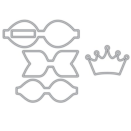 Krone Klips Metal Skærestencils Scrapbooking DIY Album Stempel Papirkort Prægning Dekoration