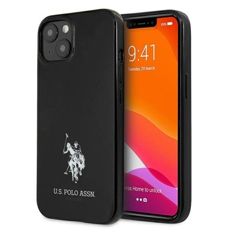 US Polo USHCP13SUMHK iPhone 13 mini 5,4" svart/svart hardcase Horses Logo