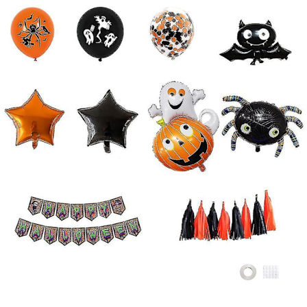 Halloween Balloon Kit, For Kids Halloween Theme Party Background Classroom Decorations