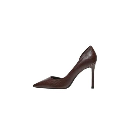 Mango Asymmetric stiletto Sko Brun, Dame, Størrelse: 37 EU