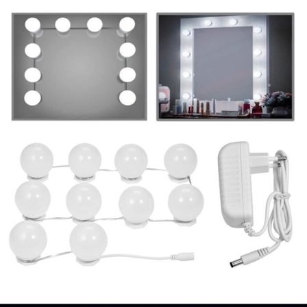 (Hvit) Lampebelysning - XCSOURCE - LED Vanity Speillys - Hvit - 6500K - 10 Pærer
