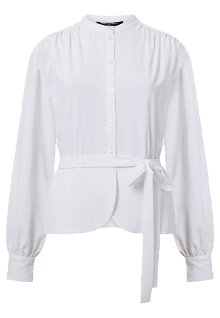 French Connection Arezzo Ls Waist Tie Shirt Överdelar Dam Vit L