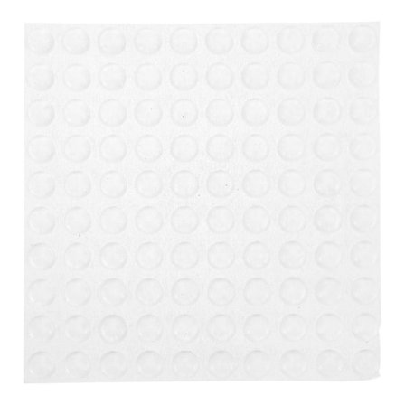 100 st Bump Dots för synskadade, klara självhäftande stötdämparpads, självhäftande stötfångarpartiklar