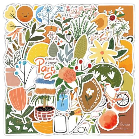 60 kpl/setti sarjakuva tarroja Erilaisia jälkiruokia Vuosi Kanin Vuosi Hyvää Uutta