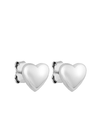 Charlotte Bonde STHLM Signature Heart Studs Silver Smycken & klockor Dam ONESIZE