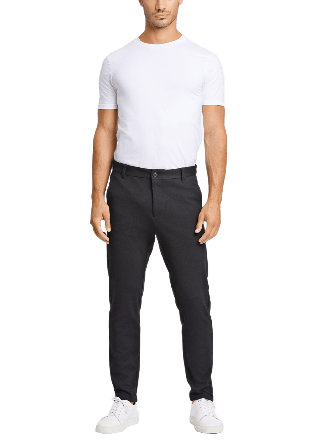 Lindbergh Superflex Knitted Cropped Pant Byxor Herr Svart XXS