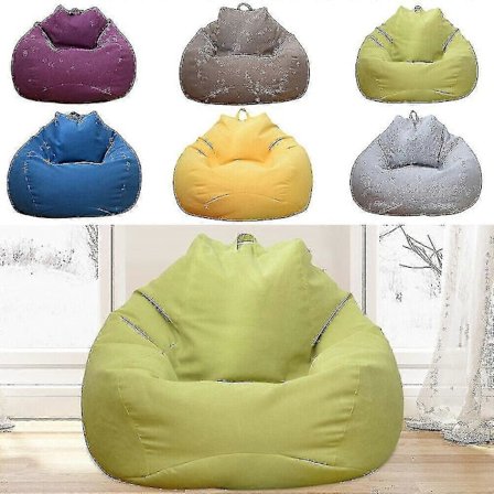 Erittäin suuri säkkituoli sohvanpäällinen sisäkäyttöön, laiska lepotuoli aikuisille ja lapsille (ei täytemateriaalia)