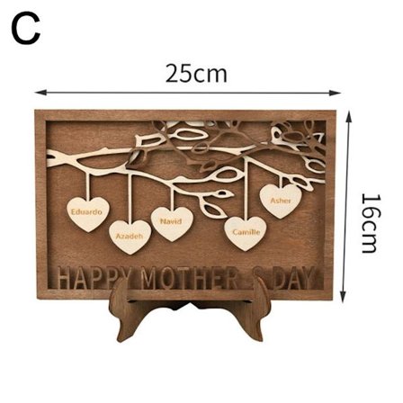 Træplader Dekoration Personligt familieskilt C C